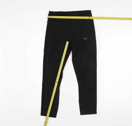 Puma Womens Black Size 8 DryCell Leggings Running Gym Activewear