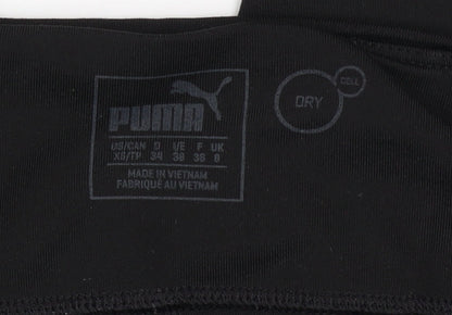 Puma Womens Black Size 8 DryCell Leggings Running Gym Activewear