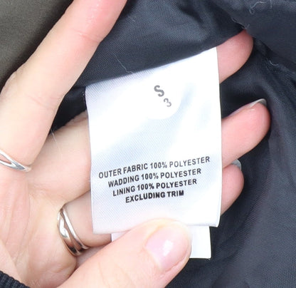 Boohoo Womens Green Faux Fur Hooded Parka Coat Size 14