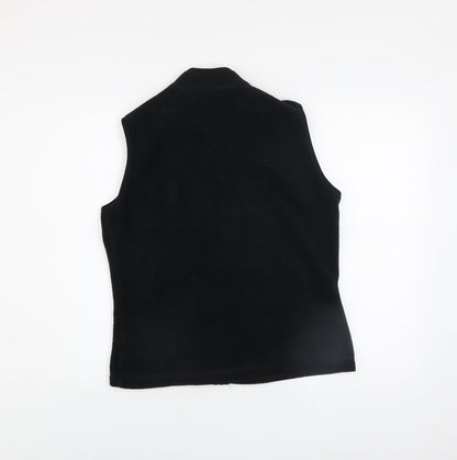 Principles Women's Black Fleece Zip Waistcoat Size 12