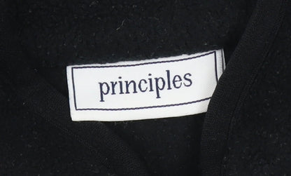 Principles Women's Black Fleece Zip Waistcoat Size 12