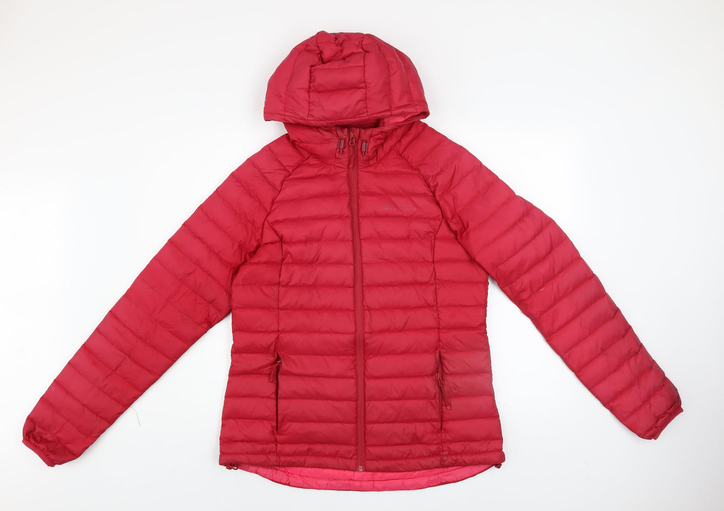 Mountain Warehouse Womens Red Hooded Puffer Jacket Size 14