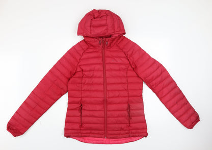 Mountain Warehouse Womens Red Hooded Puffer Jacket Size 14