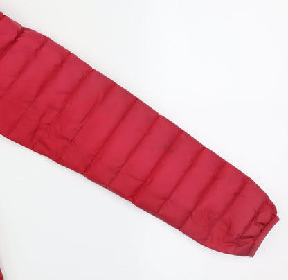 Mountain Warehouse Womens Red Hooded Puffer Jacket Size 14