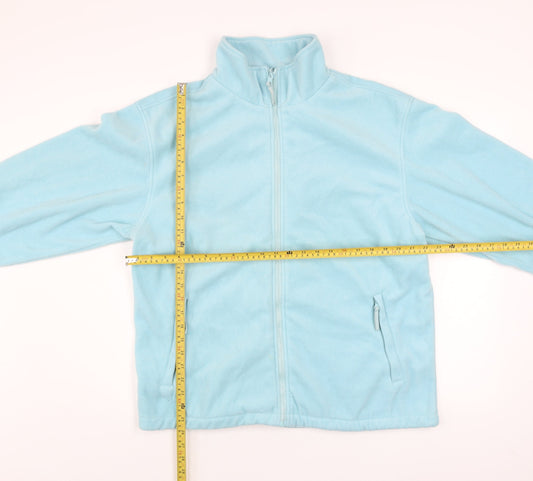 Papaya Women Blue Full Zip Fleece Jacket Size 16
