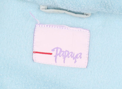 Papaya Women Blue Full Zip Fleece Jacket Size 16