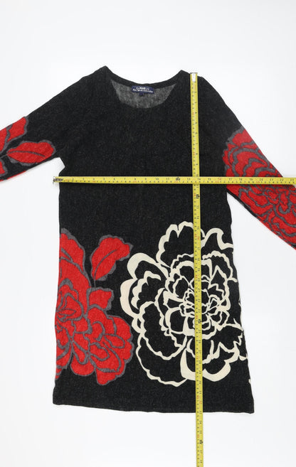 New York Laundry Women’s Black Floral Knit Shift Dress S