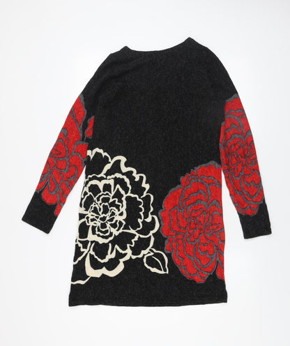 New York Laundry Women’s Black Floral Knit Shift Dress S