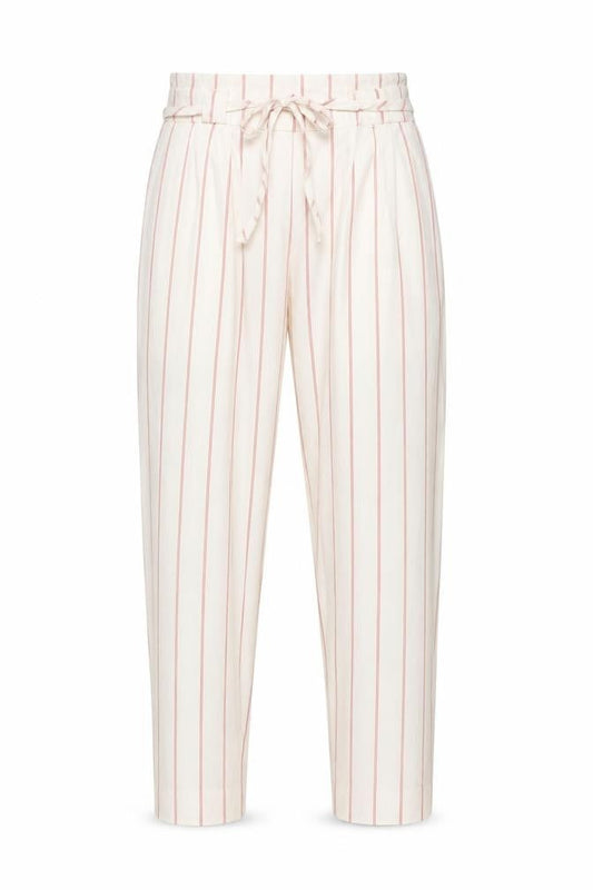 Womens UK Size 10 Mint Velvet Regular Fit Paperbag Ivory Trousers