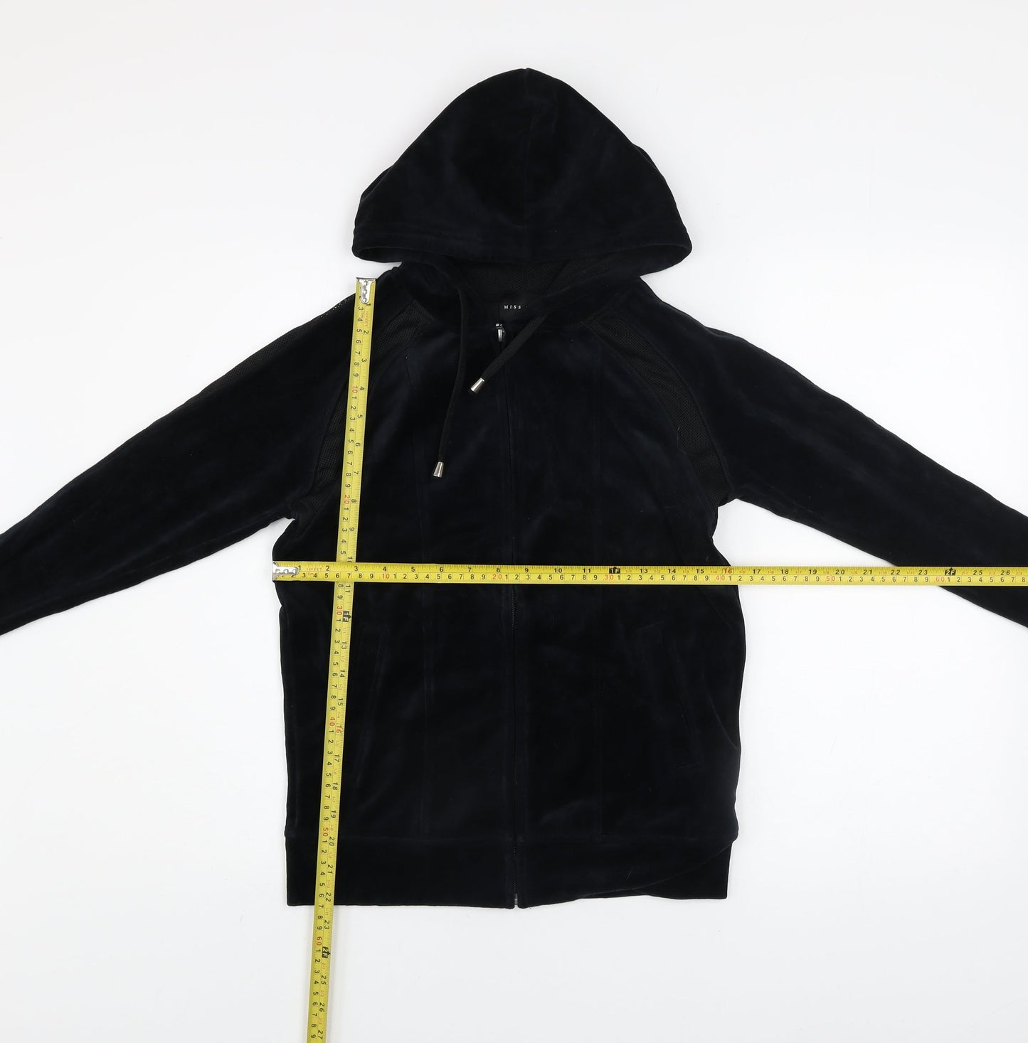 Womens UK Size 8 Miss Fiori Black Gym & Training Running & Jogging Walking Jacke