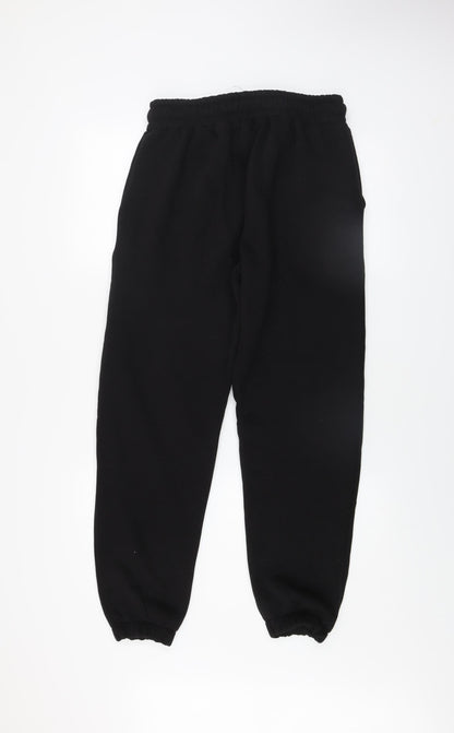 boohooMAN Men's Black Jogger Sweatpants Size S Cotton Blend