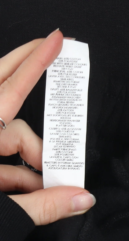 boohooMAN Men's Black Jogger Sweatpants Size S Cotton Blend