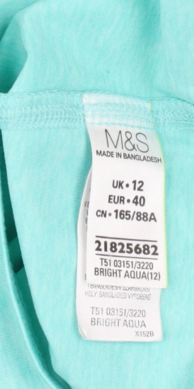 Marks and Spencer Women’s Blue Short Sleeve Active T-Shirt Size 12