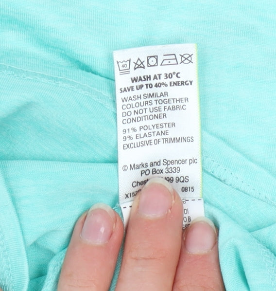 Marks and Spencer Women’s Blue Short Sleeve Active T-Shirt Size 12