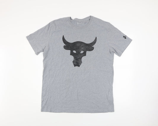 Under Armour Men’s Grey XL HeatGear Sports Graphic T-Shirt