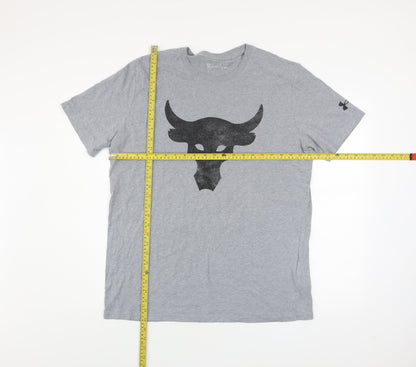 Under Armour Men’s Grey XL HeatGear Sports Graphic T-Shirt