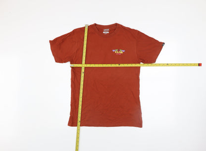 Vans Men’s Rust Red Classic Fit Graphic Rock T-Shirt Small