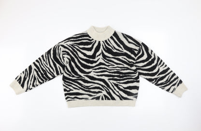 Womens UK Size M New Look Multicoloured Pullover Jumper