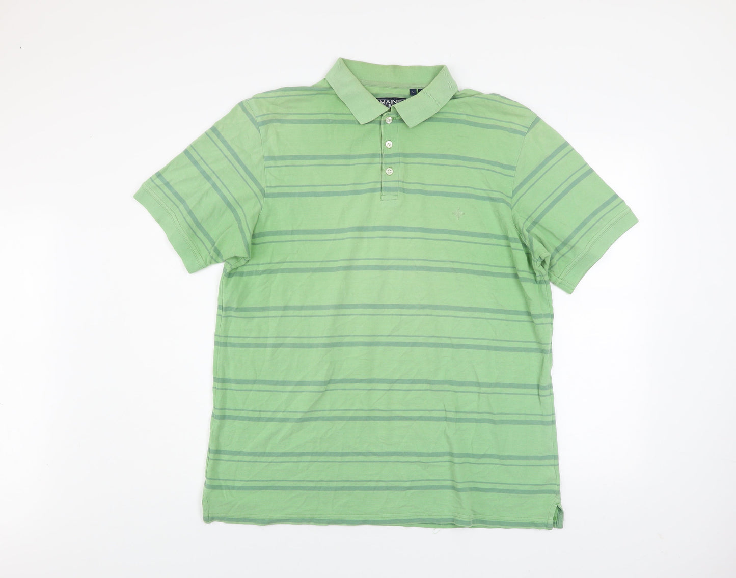 Mens UK Size L Maine New England 100% Cotton Polo Shirt