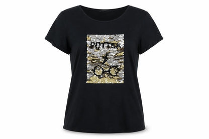 Womens UK Size 16 Harry Potter Black Basic T-Shirt
