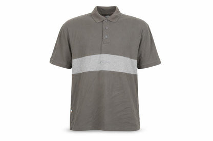 TOG24 Men's Grey XL Colourblock Cotton Polo Shirt
