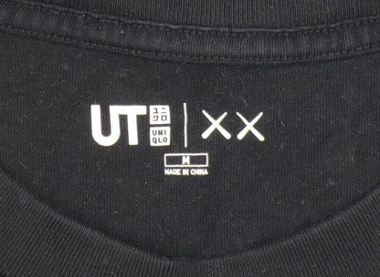 Uniqlo Men Black Graphic UT XX Cotton Crew Neck Short Sleeve T-Shirt M