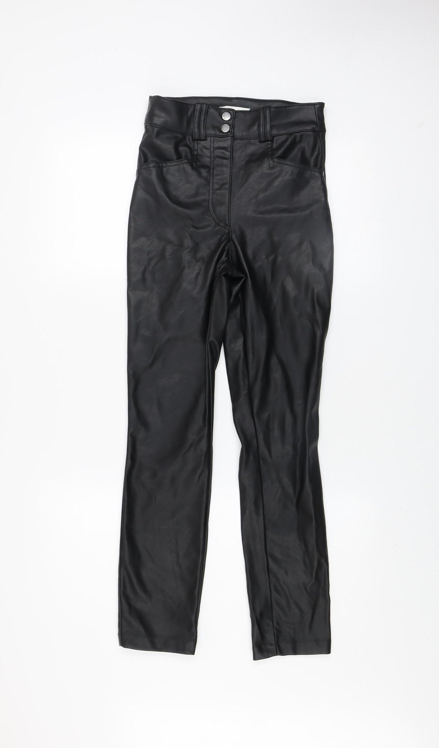 Womens UK Size 6 H&M Slim Fit Leggings Black Trousers