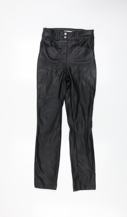 Womens UK Size 6 H&M Slim Fit Leggings Black Trousers