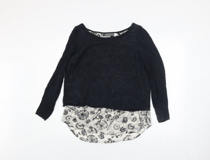 Womens UK Size 10 Mint Velvet Blue Pullover Jumper