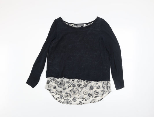 Womens UK Size 10 Mint Velvet Blue Pullover Jumper