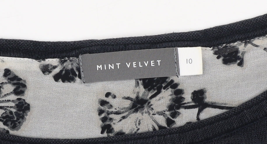 Womens UK Size 10 Mint Velvet Blue Pullover Jumper