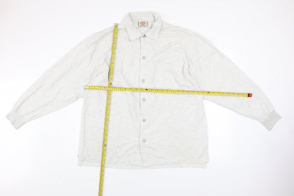 Department Clothing Men's Grey XL Cotton Long Sleeve Button-Up Shirt