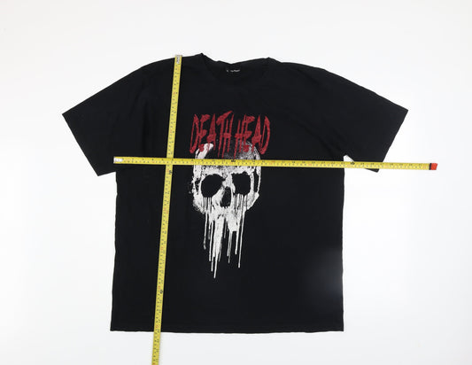 The Kooples Men's Black XL Skull Graphic Print T-Shirt