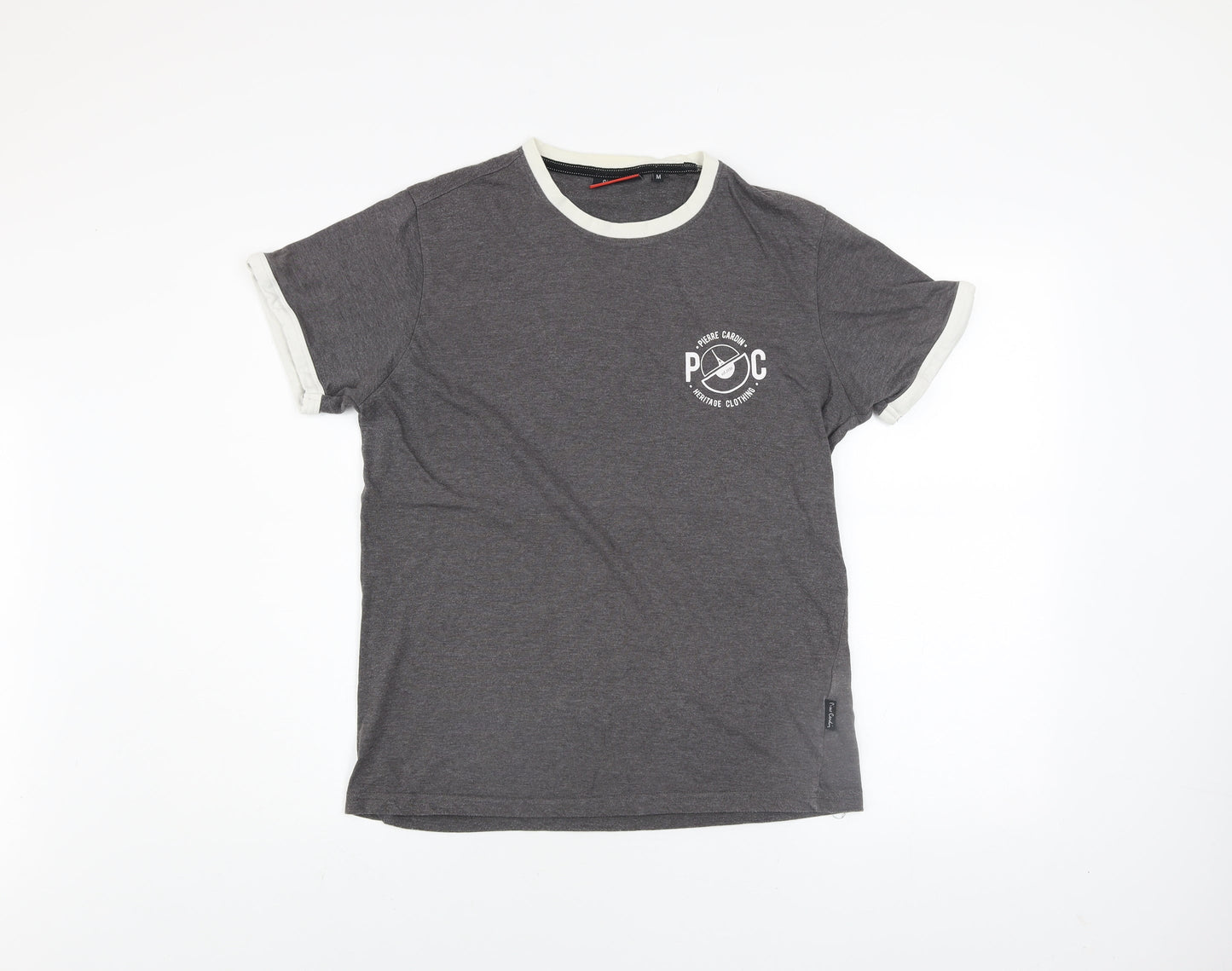 Mens UK Size M Pierre Cardin Grey  T-Shirt