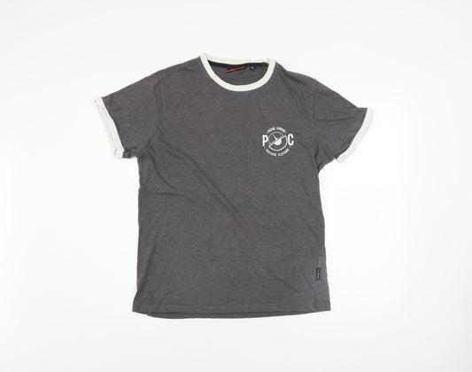 Mens UK Size M Pierre Cardin Grey  T-Shirt