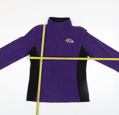 Womens UK Size M NFL Team Apparel Purple Pullover Sweatshirt