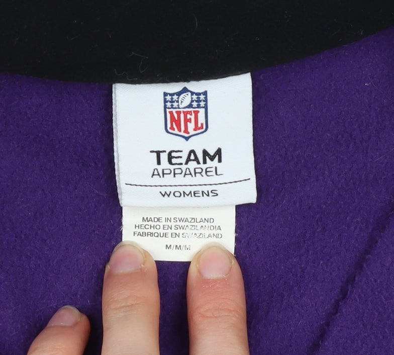 Womens UK Size M NFL Team Apparel Purple Pullover Sweatshirt