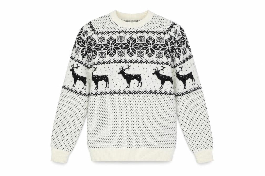 Mens UK Size L NEXT White Pullover Jumper