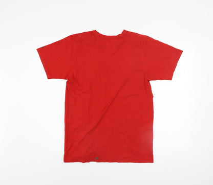 Adidas Men's Red The Go-To Tee T-Shirt Size M Cotton Casual