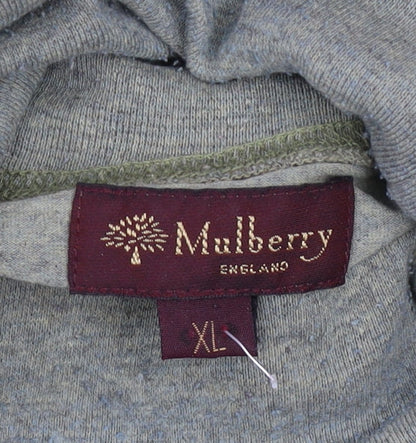 Mulberry Men’s Green Roll Neck Cotton Blend Pullover Jumper XL