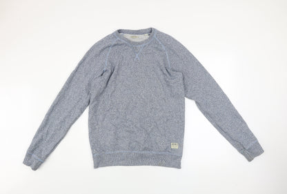 Jack Wills Mens Blue Cotton Crew Neck Pullover Jumper M