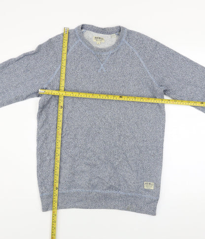 Jack Wills Mens Blue Cotton Crew Neck Pullover Jumper M
