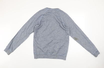 Jack Wills Mens Blue Cotton Crew Neck Pullover Jumper M