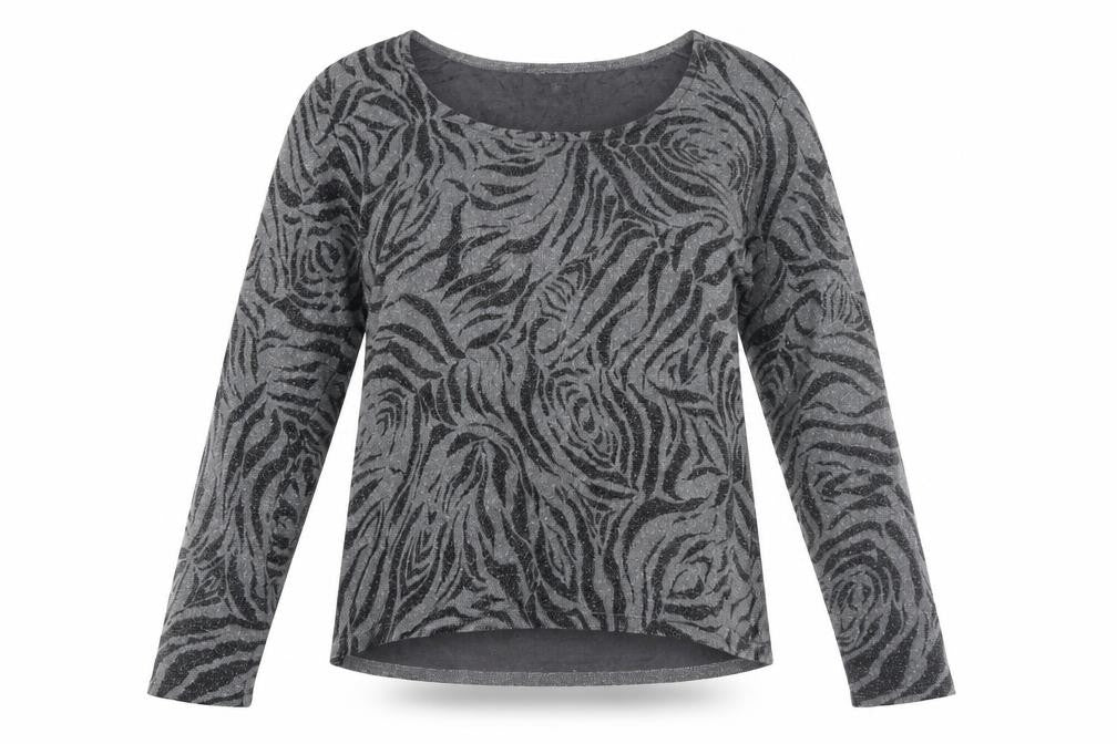 Womens UK Size M Studio JPR Grey Basic T-Shirt