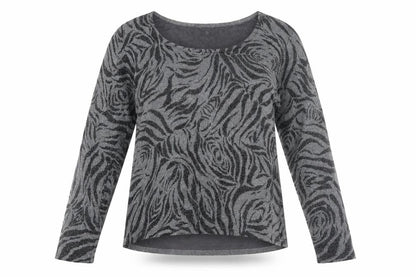 Womens UK Size M Studio JPR Grey Basic T-Shirt