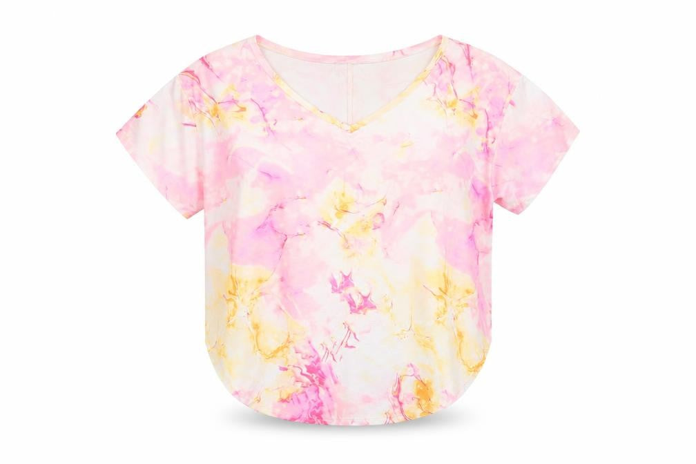 Womens UK Size 4XL CHICME Multicoloured Basic T-Shirt