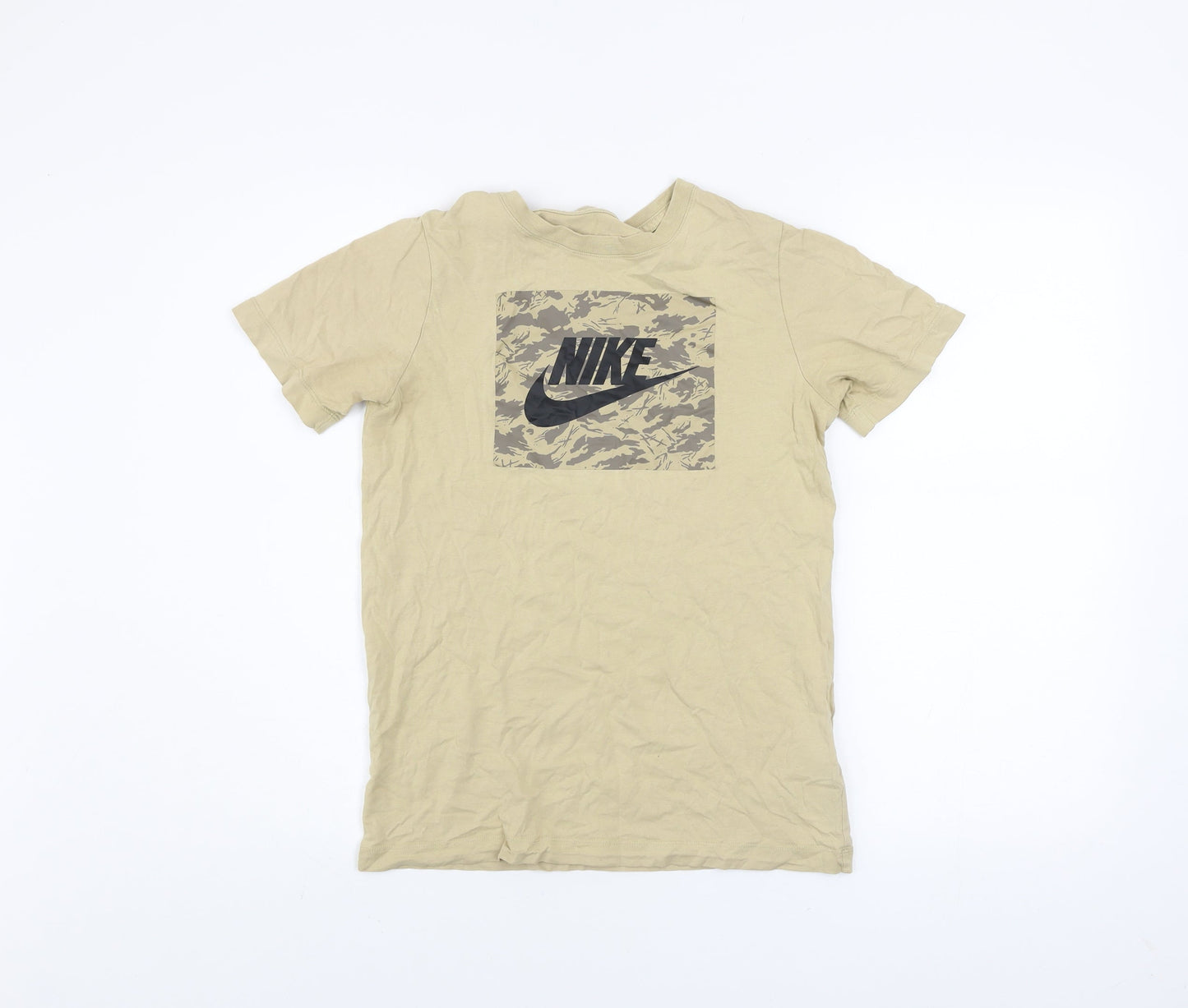 Boys UK Size L Nike Beige Basic T-Shirt