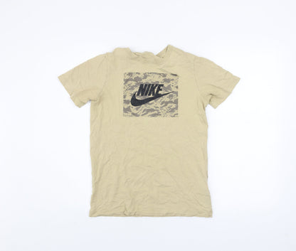 Boys UK Size L Nike Beige Basic T-Shirt