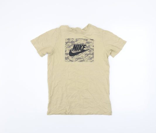 Boys UK Size L Nike Beige Basic T-Shirt