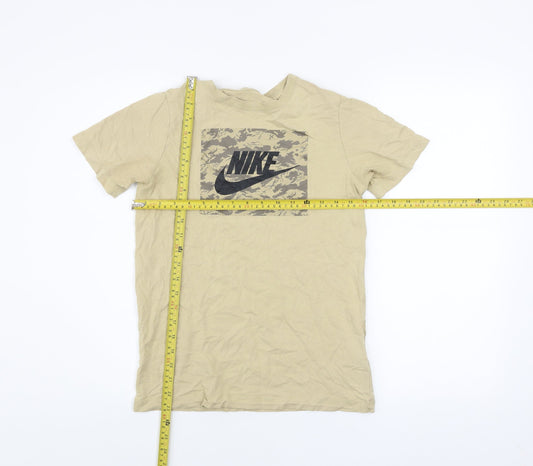 Boys UK Size L Nike Beige Basic T-Shirt